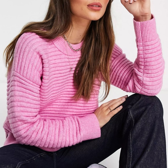 Madewell Sweaters - Pink Crewneck Madewell Sweater